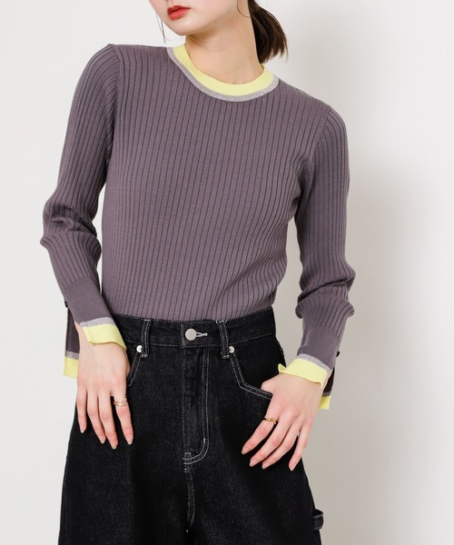 「SENSE OF PLACE by URBAN RESEARCH」 長袖ニット ONE ベージュ レディース_画像9