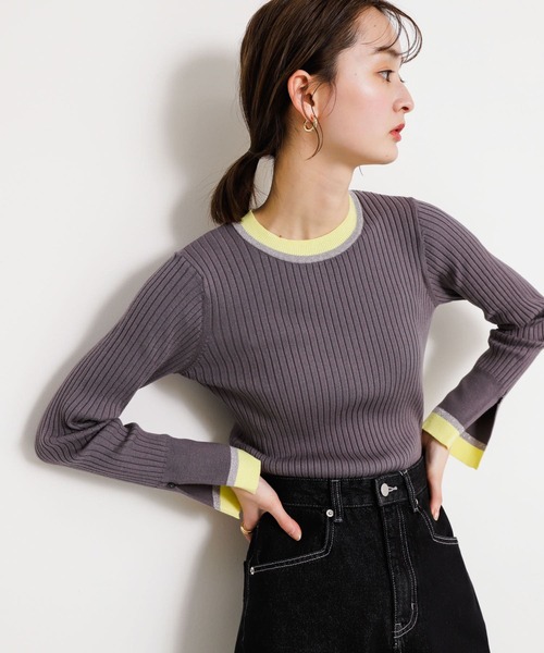 「SENSE OF PLACE by URBAN RESEARCH」 長袖ニット ONE ベージュ レディース_画像10