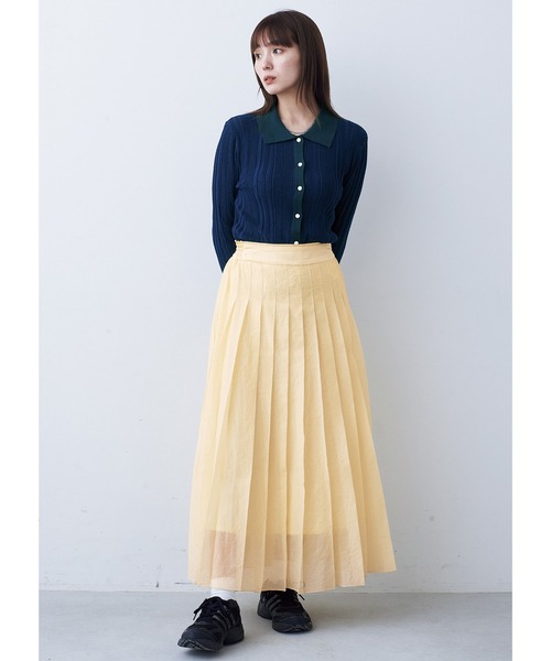 「MEDE19F」 ニットカーディガン M ネイビー レディース_画像6