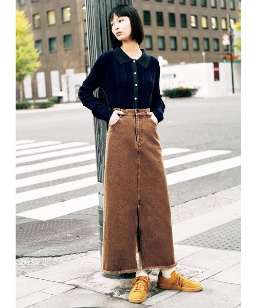 「MEDE19F」 ニットカーディガン M ネイビー レディース_画像7