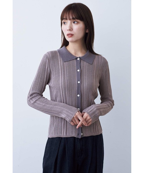 「MEDE19F」 ニットカーディガン M ネイビー レディース_画像8