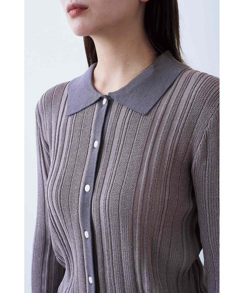 「MEDE19F」 ニットカーディガン M ネイビー レディース_画像9