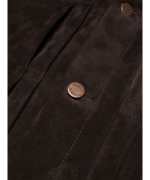 ブルゾン アウター Nudie Jeans/ヌーディージーンズ Dante II / スウェードジャケット / Dark Brown メンズの画像