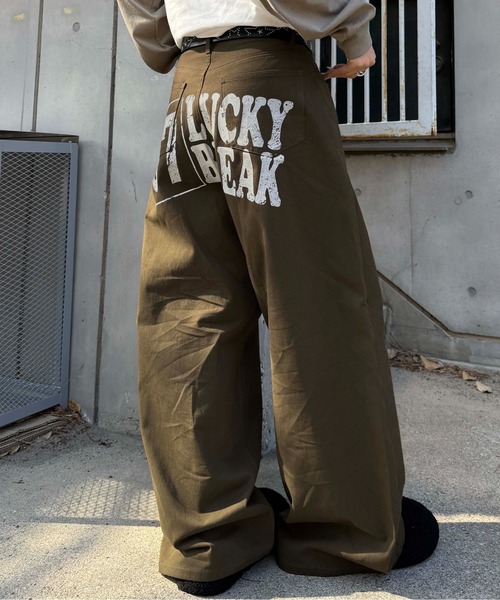パンツ ヒップレタリングツイルパンツ メンズ レディース : ZOZOTOWN