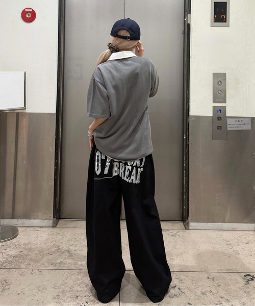 パンツ ヒップレタリングツイルパンツ メンズ レディース : ZOZOTOWN