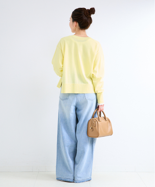 B.C STOCK（ベーセーストック） カーディガン 手洗い可 / ハイツイスト
