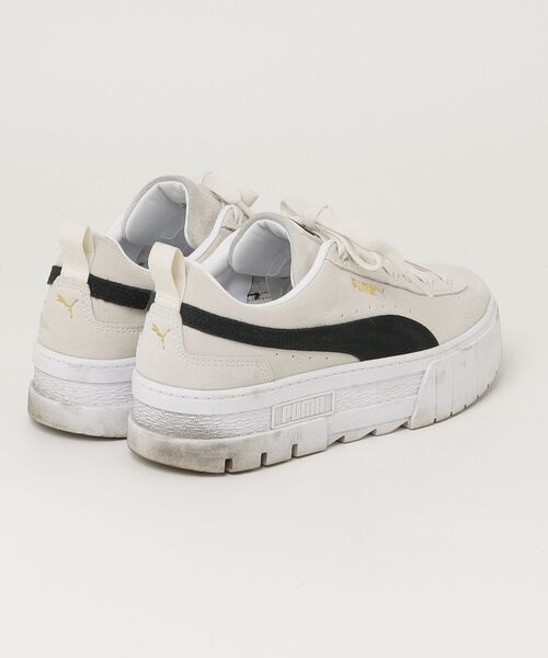 「PUMA」 ローカットスニーカー 25.5cm ベージュ レディース_画像2