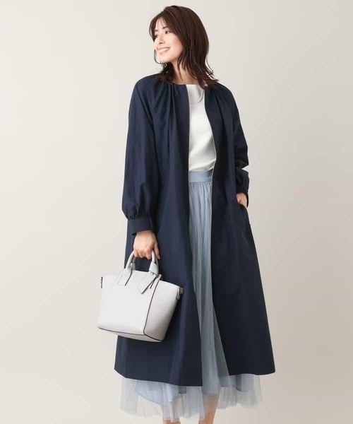 「a.v.v」 ノーカラーコート 36 ベージュ レディース_画像5