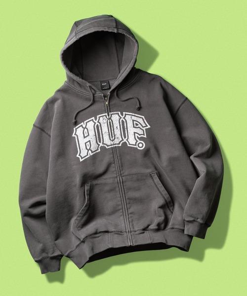 HUF（ハフ） パーカー CLASSIC ARCH FULL ZIP HOODIE メンズ