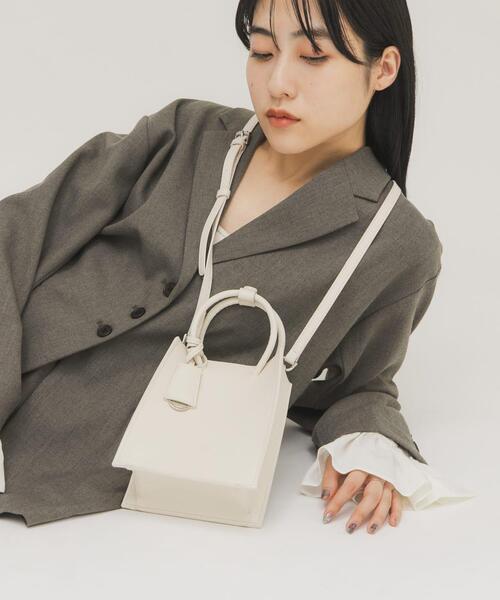 ハンドバッグ KBF（ケービーエフ） ハンドバッグ チャーム付きスクエアミニBAG