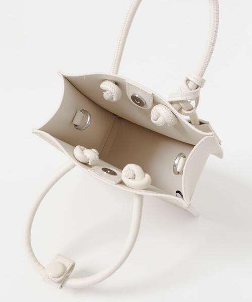KBF（ケービーエフ） ハンドバッグ チャーム付きスクエアミニBAG