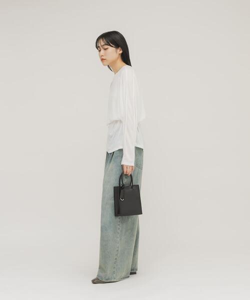 KBF（ケービーエフ） ハンドバッグ チャーム付きスクエアミニBAG