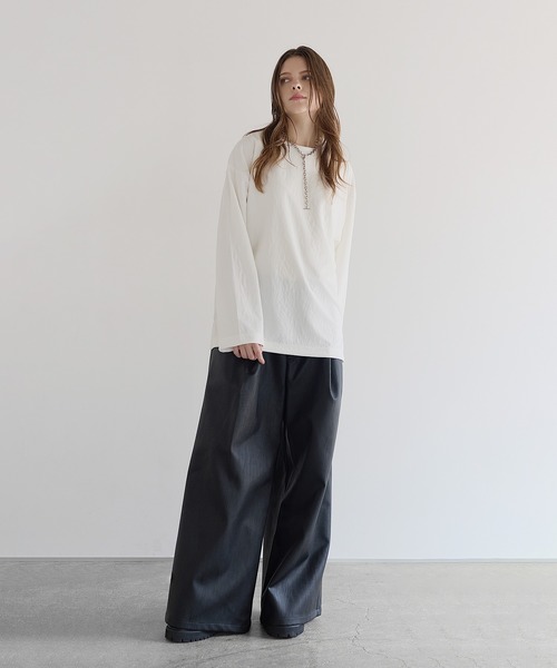 「SOCCE」 長袖Tシャツ L オフホワイト メンズ_画像7