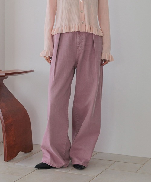 「LOWRYS FARM」 デニムパンツ LARGE ブルー レディース_画像2