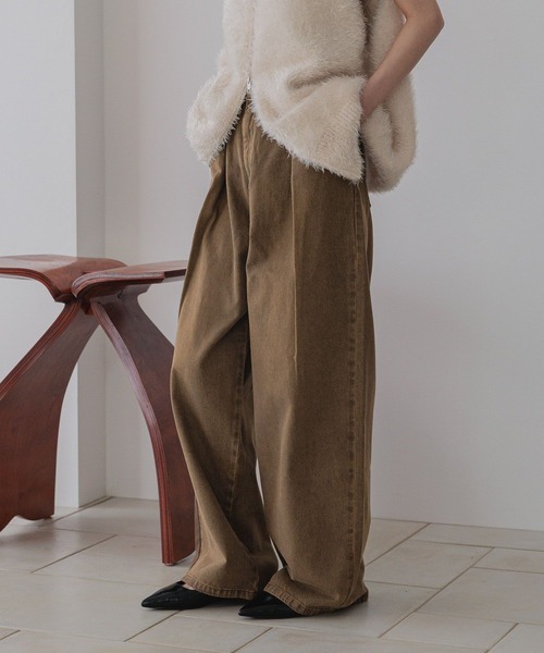 「LOWRYS FARM」 デニムパンツ LARGE ブルー レディース_画像3