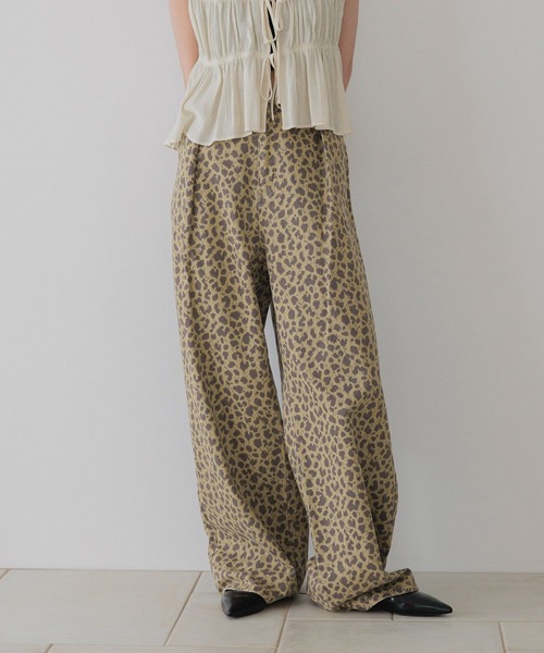 「LOWRYS FARM」 デニムパンツ LARGE ブルー レディース_画像4