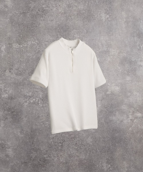 ADRER（アドラー） tシャツ 速乾 Half-Zip Compact Rib Tee