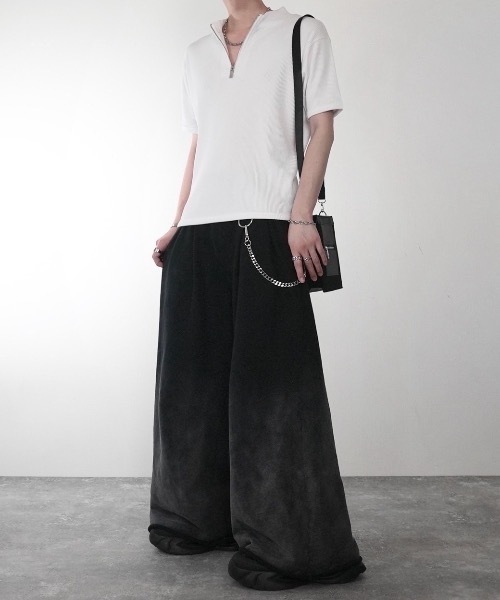 ADRER（アドラー） tシャツ Half-Zip Compact Rib Tee / Absorbent