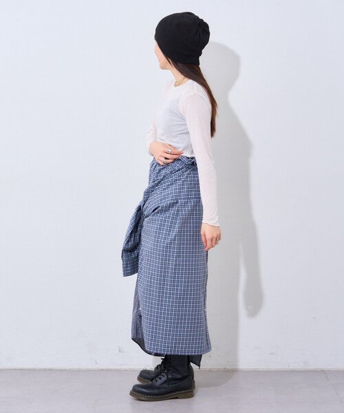 etsinta（エシンタ） ロング スカート 「etsinta」2wayシャツスカート 