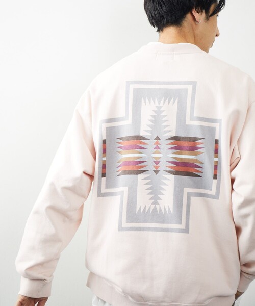「PENDLETON」 スウェットカットソー MEDIUM ピンク メンズ_画像2