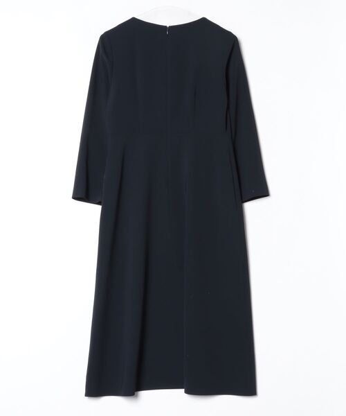 「Demi-Luxe BEAMS」 長袖ワンピース 38 ネイビー レディースの画像