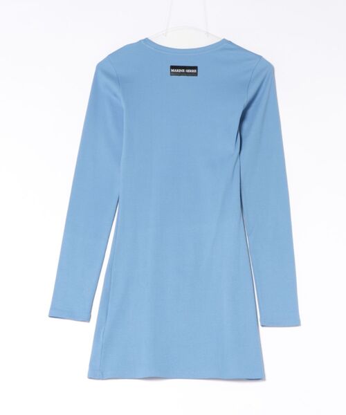 MARINE SERRE（マリーンセル） ワンピース MOON LOGO RIBBED JERSEY LS