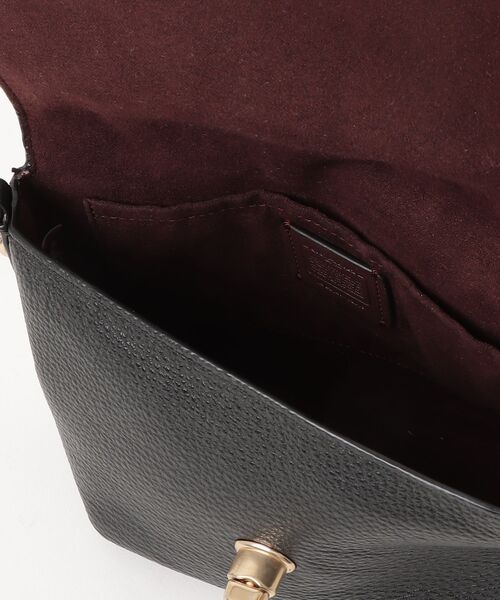HH　COACH ブラックレザー 肩掛けバッグ COACH（コーチ） ショルダーバッグ - ブラック レディース : ZOZOTOWN