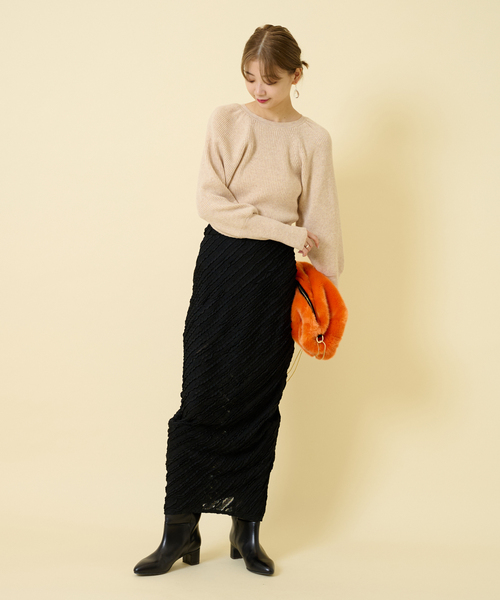 「U by SPICK&SPAN」 タイトスカート 38 ベージュ レディース_画像5