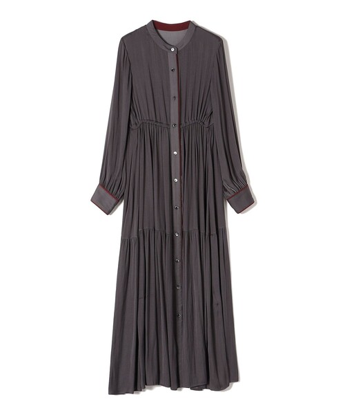 「SHIPS」 長袖ワンピース MEDIUM ベージュ レディースの画像
