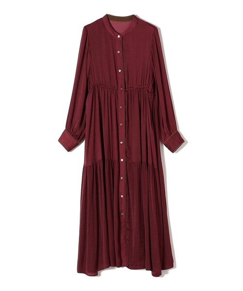 「SHIPS」 長袖ワンピース MEDIUM ベージュ レディースの画像
