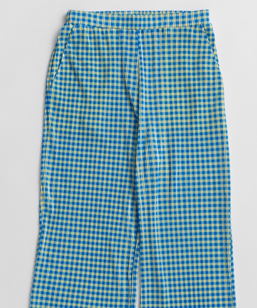 MAISON SPECIAL（メゾンスペシャル） パンツ Gingham Check Pleated