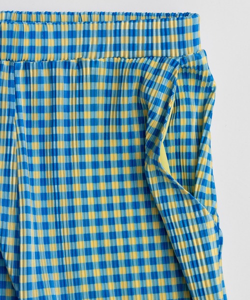 MAISON SPECIAL（メゾンスペシャル） パンツ Gingham Check Pleated
