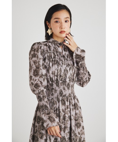 「rienda」 長袖ワンピース MEDIUM ベージュ レディースの画像
