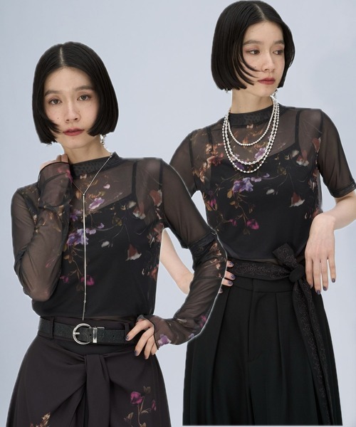 HARE（ハレ） tシャツ 2WAYフラワーガラシアートップス(HARE