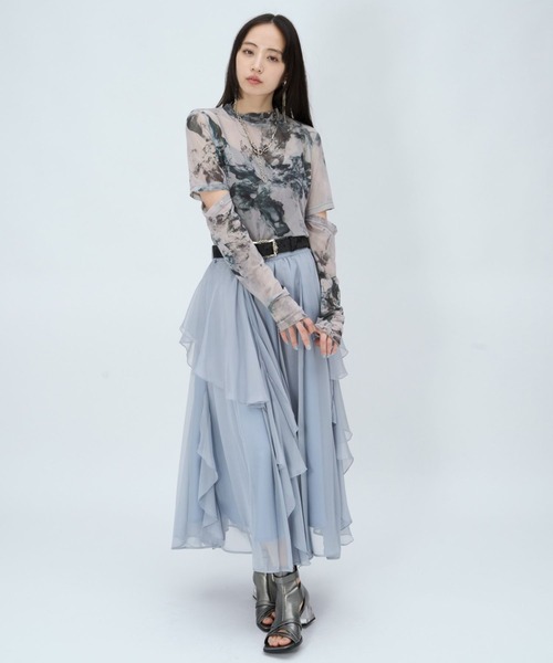 HARE（ハレ） tシャツ 2WAYフラワーガラシアートップス(HARE