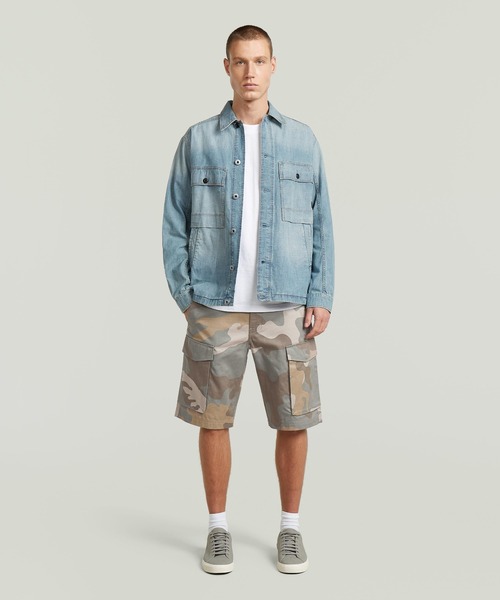 G-STAR RAW パンツ Core Regular Cargo Short/オリジナルカモフラ柄