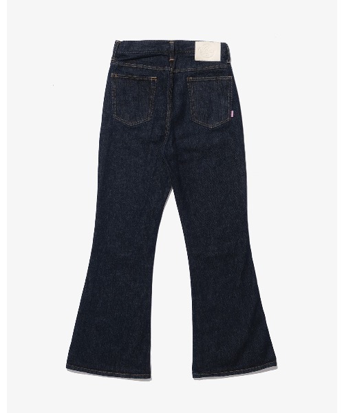「KEBOZ」 ブーツカットデニムパンツ M ダークインディゴブルー レディース_画像7
