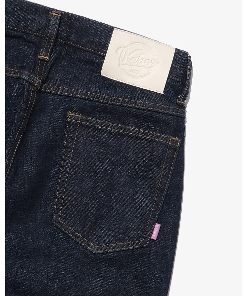 「KEBOZ」 ブーツカットデニムパンツ M ダークインディゴブルー レディース_画像8