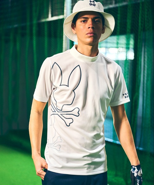 モックネック半袖（Psycho Bunny）（色：ブルー系）のおすすめ人気商品