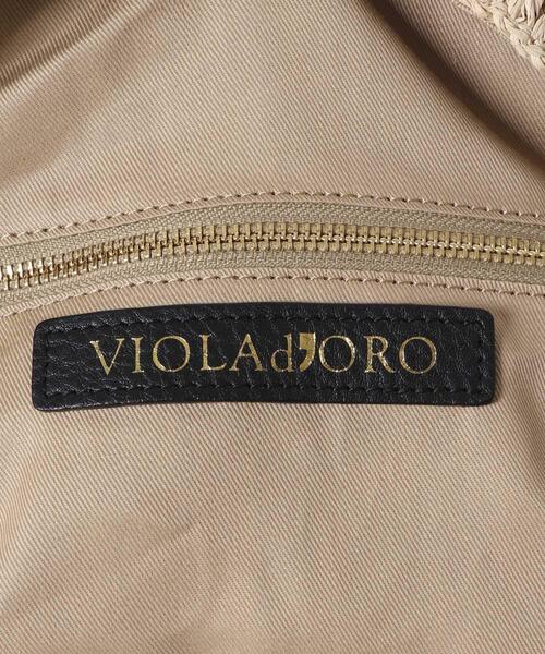 かごバッグ カゴバッグ VIOLAd'ORO ラフィアワンショルダーバッグ