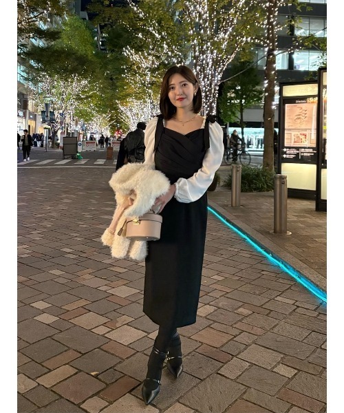 Her lip to 長袖ワンピース M ブラック レディース : ZOZOTOWN Yahoo