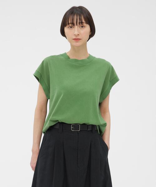 tシャツ FADED ROUGH COTTON JERSEY TOP レディースの画像