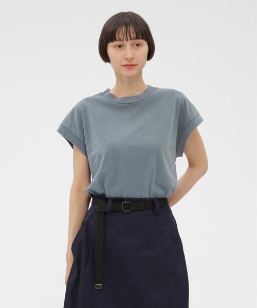 tシャツ FADED ROUGH COTTON JERSEY TOP レディースの画像