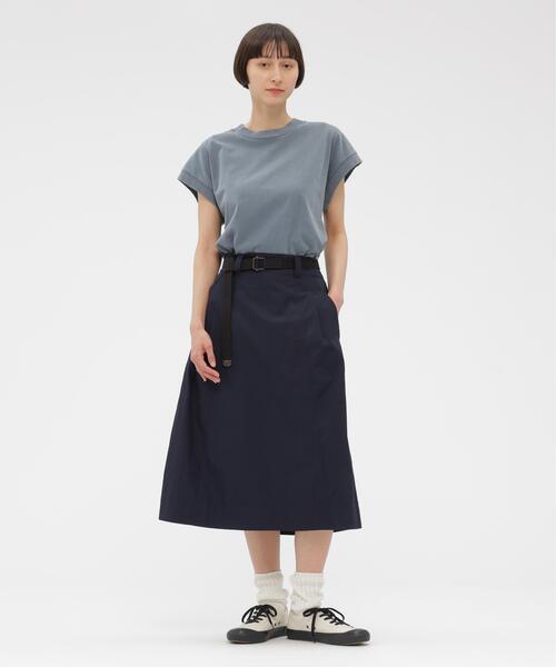tシャツ FADED ROUGH COTTON JERSEY TOP レディースの画像