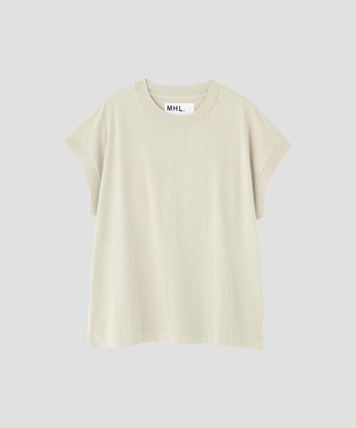 tシャツ FADED ROUGH COTTON JERSEY TOP レディースの画像