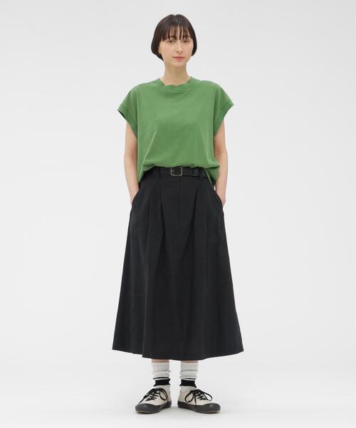 tシャツ FADED ROUGH COTTON JERSEY TOP レディースの画像