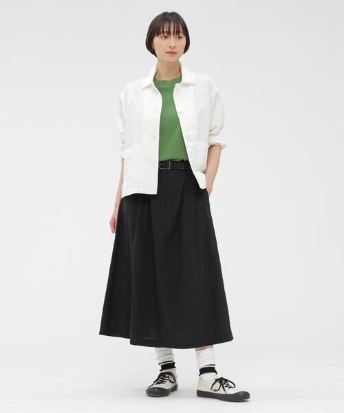 tシャツ FADED ROUGH COTTON JERSEY TOP レディースの画像