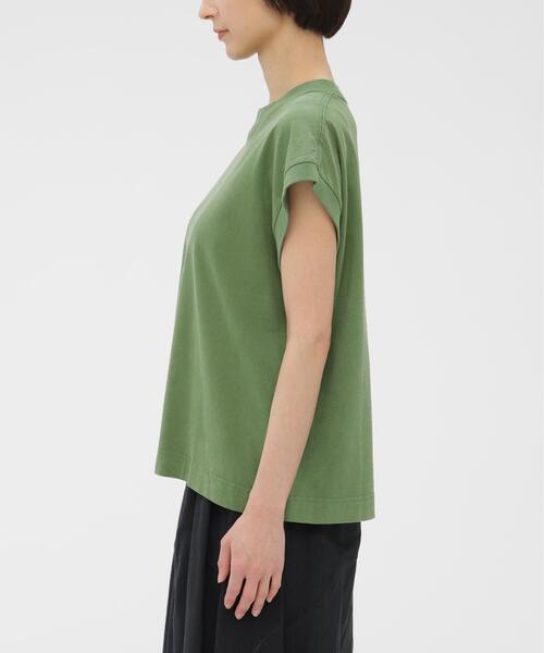 tシャツ FADED ROUGH COTTON JERSEY TOP レディースの画像