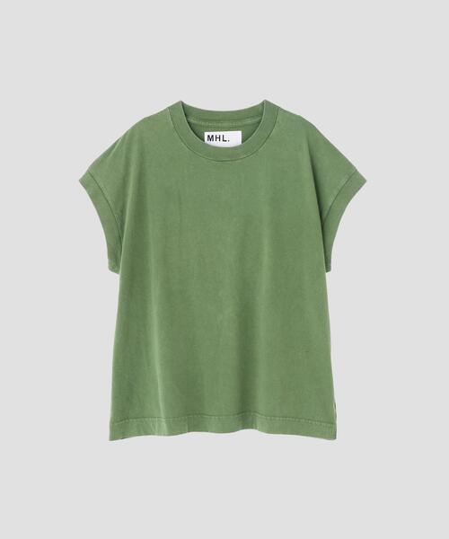 tシャツ FADED ROUGH COTTON JERSEY TOP レディースの画像