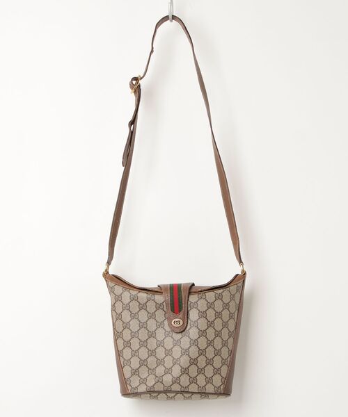 GUCCI GGスプリーム ショルダーバッグ　値下げ可 GUCCI（グッチ） GGスプリーム ショルダーバッグ - ブラウン